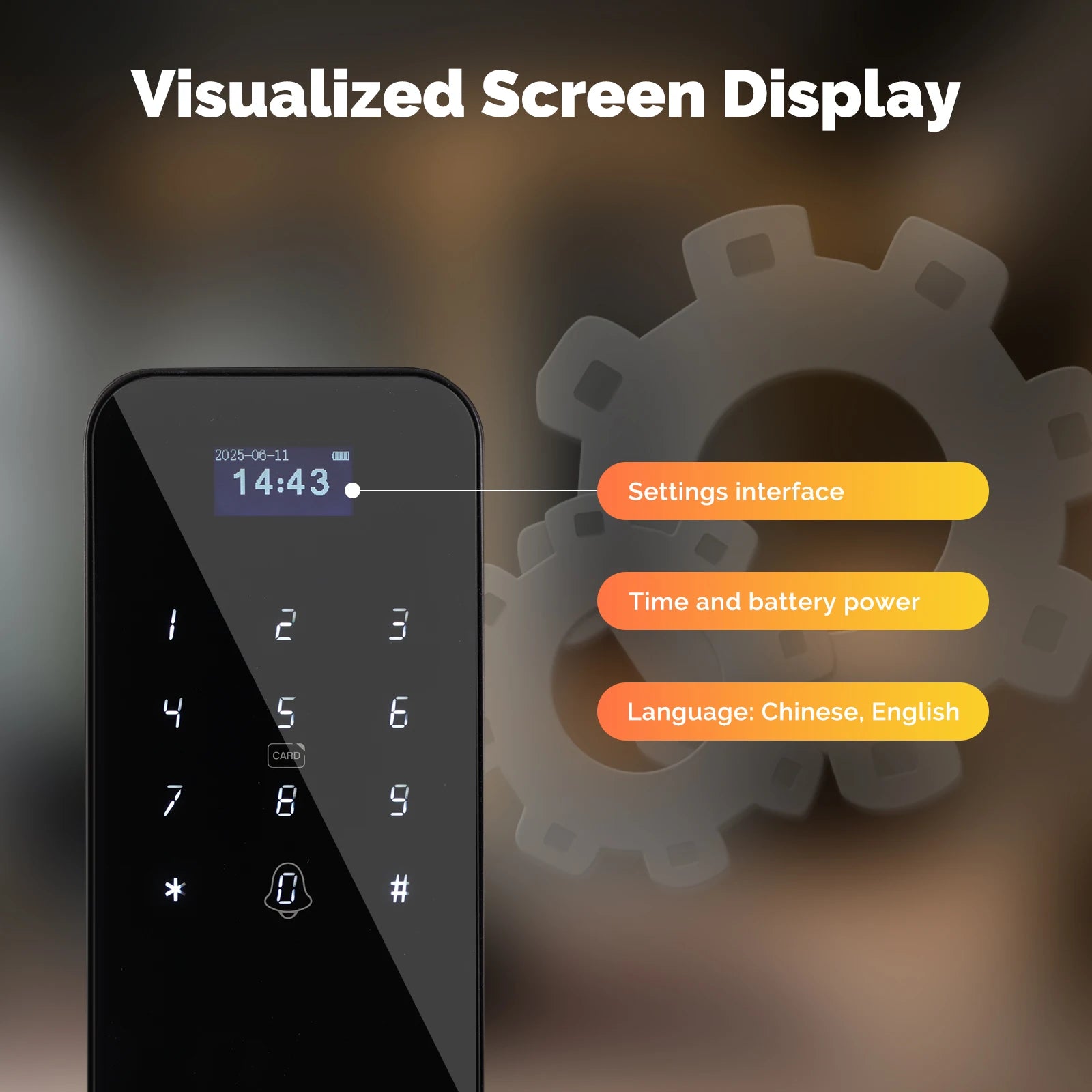 Smart Bluetooth Door Lock – Fingerprint, PIN, Card & App Unlock | Tuya