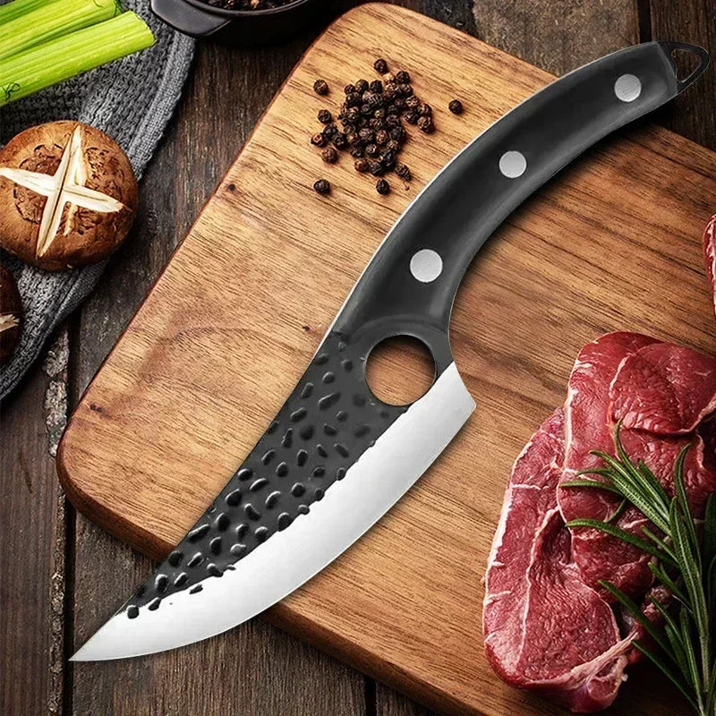 Professional Kitchen Knife Boning Knives Meat Cleaver Vegetables Cutter Handmade Forged Butcher Knife Household Chef Cook Knife