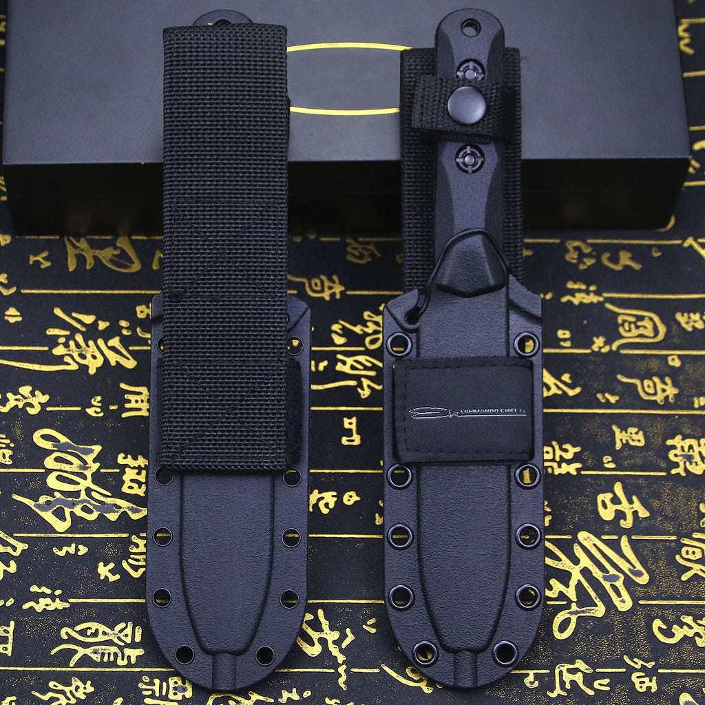 U.s.akb-ek50junglehuntingstraightknife + Sheath, Outdoorcampingsurvivalknife...