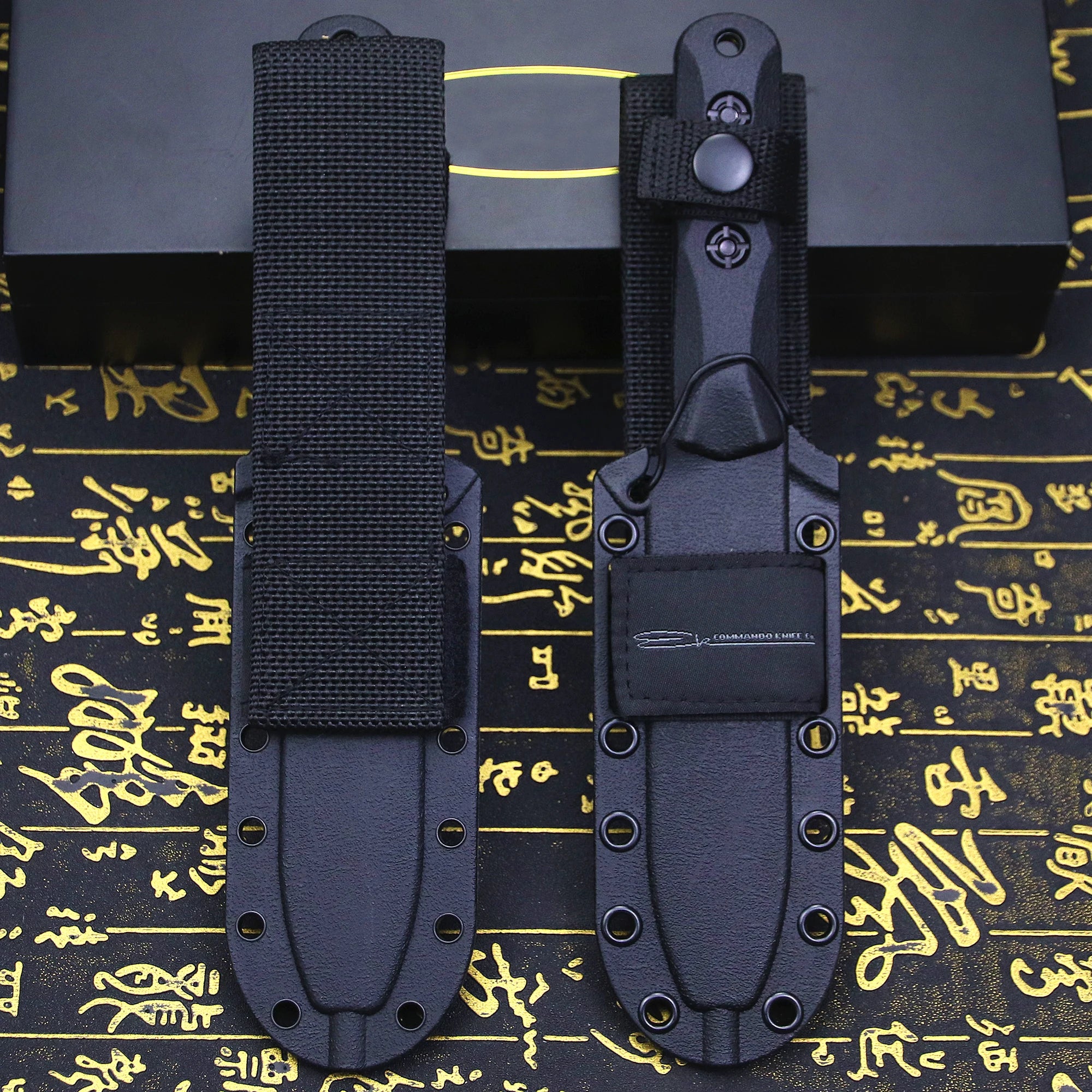 U.s.akb-ek50junglehuntingstraightknife + Sheath, Outdoorcampingsurvivalknife...