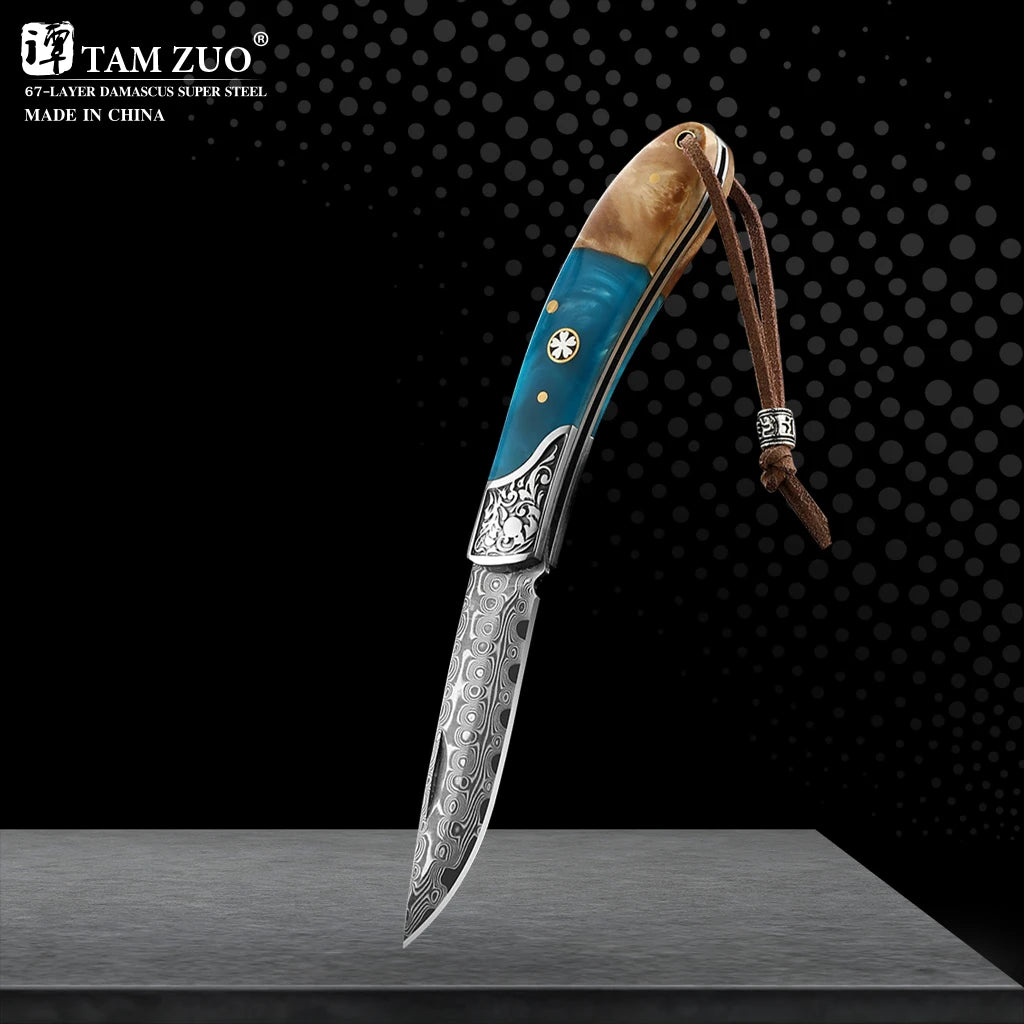 WXCOO Damascus Boning Knife Folding Fruit Cutting Knife Chef's Knife Cleaver Meat Knife Slicing Fish Home Kitchen Tools