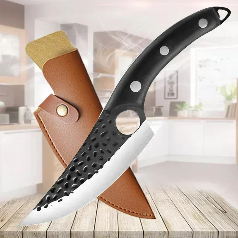 Professional Kitchen Knife Boning Knives Meat Cleaver Vegetables Cutter Handmade Forged Butcher Knife Household Chef Cook Knife