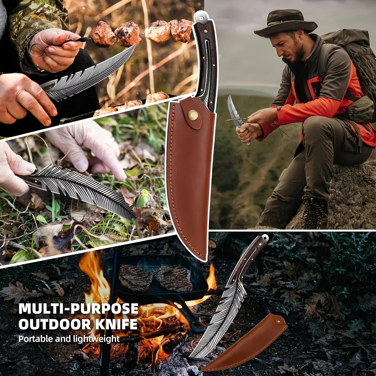 Comes with a Gift Box and a Cloth as a Gift Boning Knife Cleaver Butcher's Knife Kitchen Chef Fish Meat Filleting Cutter