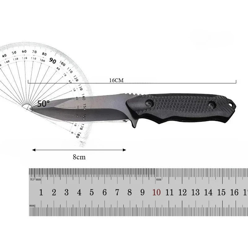 Outdoor Rock Climbing Camping Straight Knife Hunting Fishing Portable Seal Outdoor Leisure Mountain Climbing Hand Knives