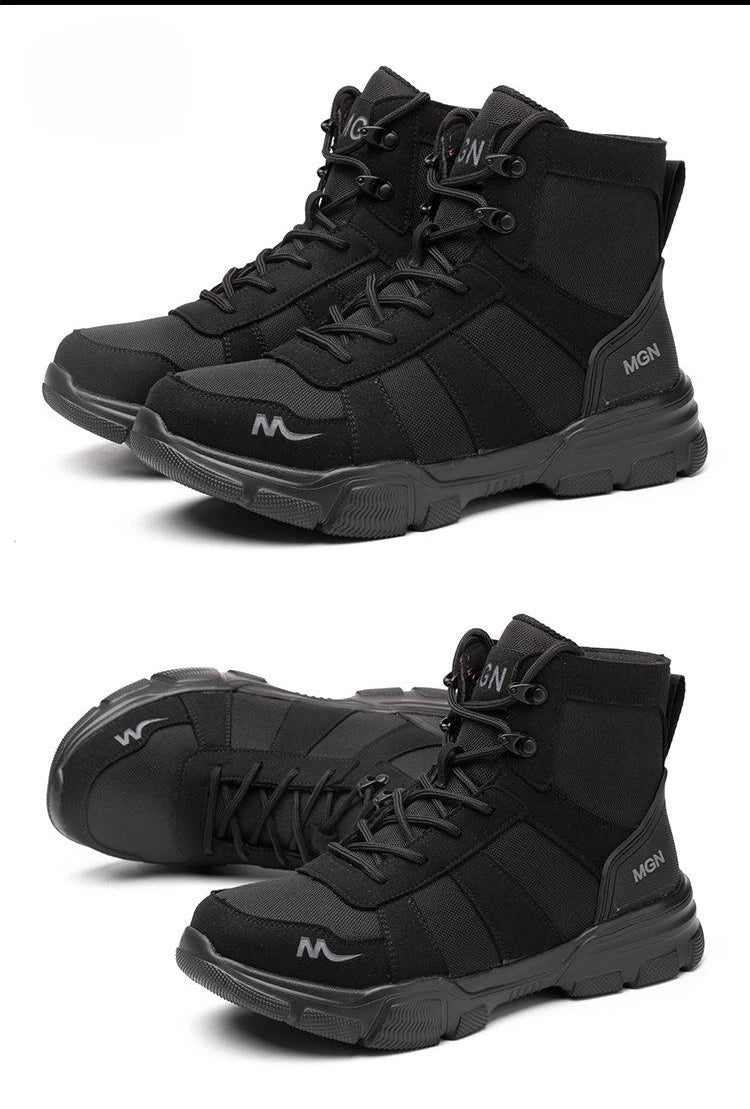 Camouflage Steel Toe Cap Non Slip Industrial Shoes Men and Women Safety Shoes Anti-Scalding Anti-Smash Anti-Puncture Work Boots