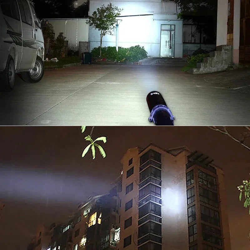High-Lumen LED Self-Defense Baseball Bat Flashlight – Security Outdoor Torch