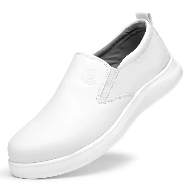 Lightweight and comfortable PU sole, anti-static and breathable white work shoes, anti smashing and anti piercing safety shoes