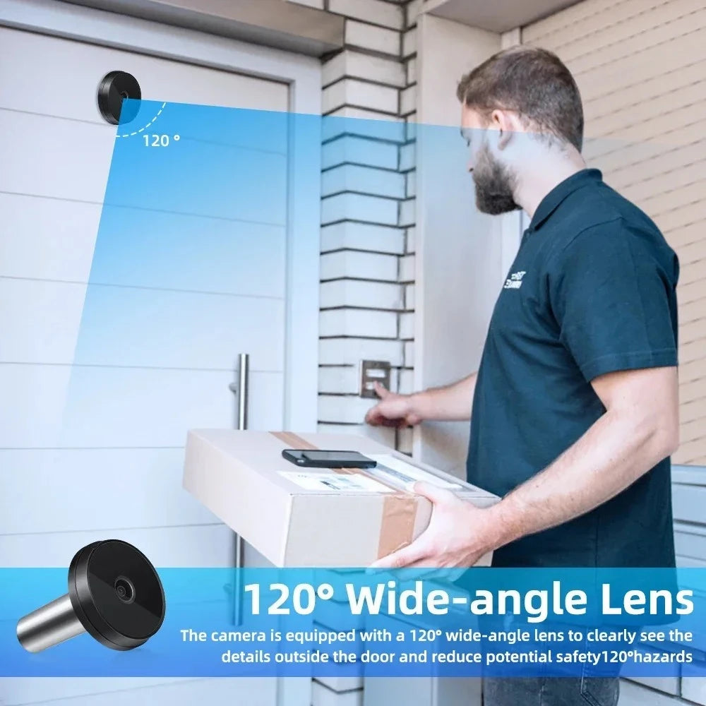 3.5" LCD Smart Digital Door Peephole Camera – 120° Wide Angle, CE Certified
