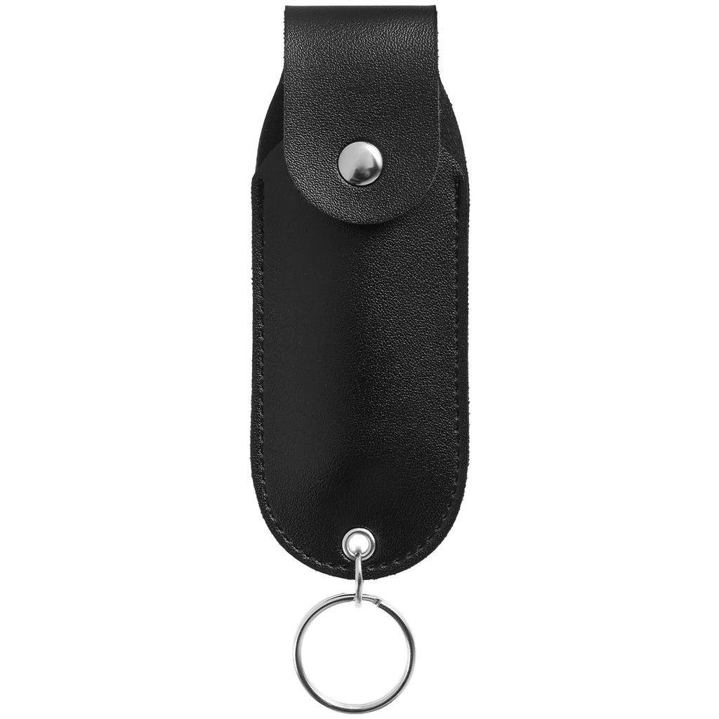 PU Leather Pepper Spray Holster – Flip Top Keychain Pouch, Waterproof