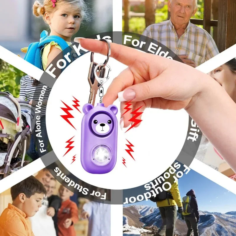 Personalselfdefensealarm130dbselfdefensesirensafetyalarmforwomengirlpersonalkeyc...