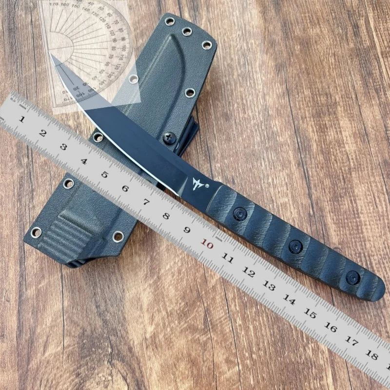 8CR13MOV Tactical Survival Knife – G10 Handle, Fixed Blade