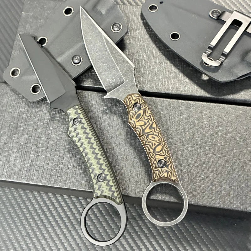 Carbon Steel Claw Knife – Tactical Fixed Blade Outdoor Knife