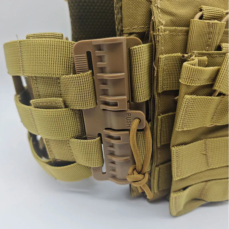 Newjpctacticalvestquickreleasebuckletriplemagazinepouchhuntingcarrierairsoftacce...