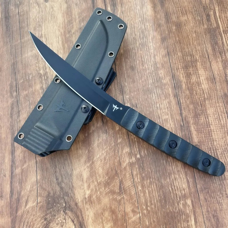 8CR13MOV Tactical Survival Knife – G10 Handle, Fixed Blade