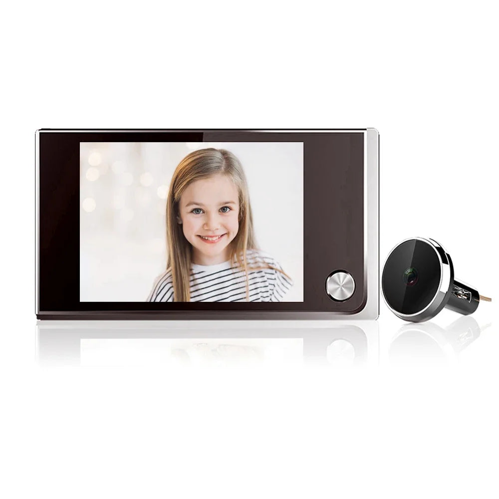 3.5" LCD Smart Digital Door Peephole Camera – 120° Wide Angle, CE Certified