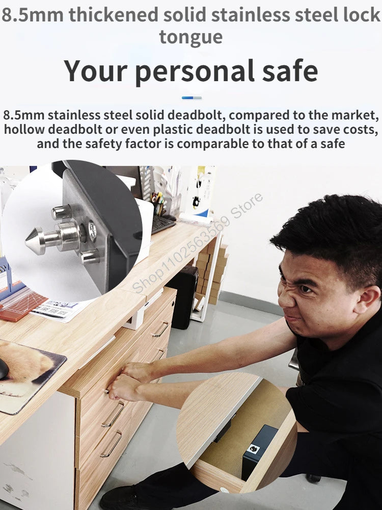 Smart Wood Door Lock Keyless Invisible Electronic Lock IC Card NFC TTlock App Unlock Cabinet Locker Furniture Drawer Smart Locks