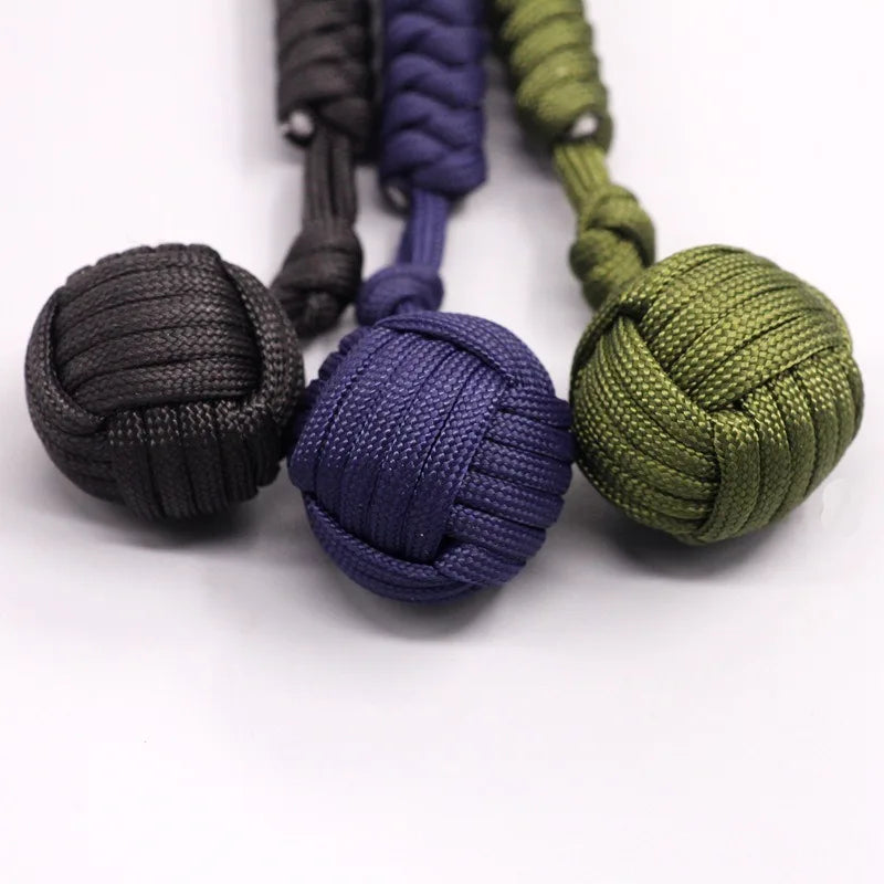 Emergencyescapeparachuteropewovensteelballself-defenseballhandwovenmultifunction...
