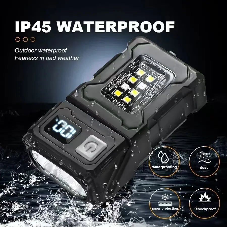 Powerful Rechargeable Self-Defense Flashlight – Handheld Searchlight Lantern