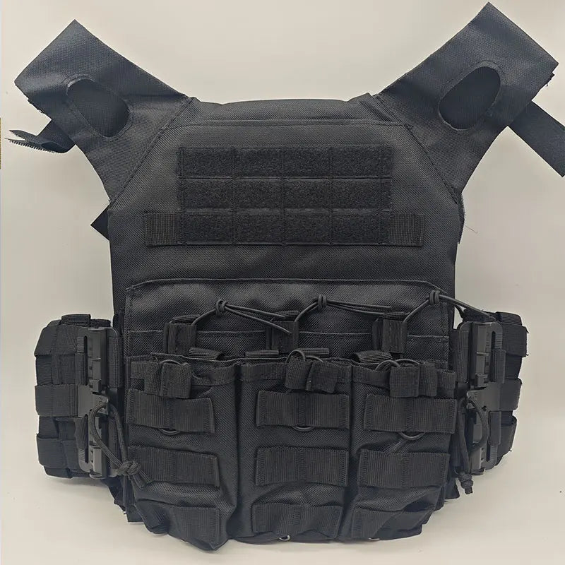 Newjpctacticalvestquickreleasebuckletriplemagazinepouchhuntingcarrierairsoftacce...