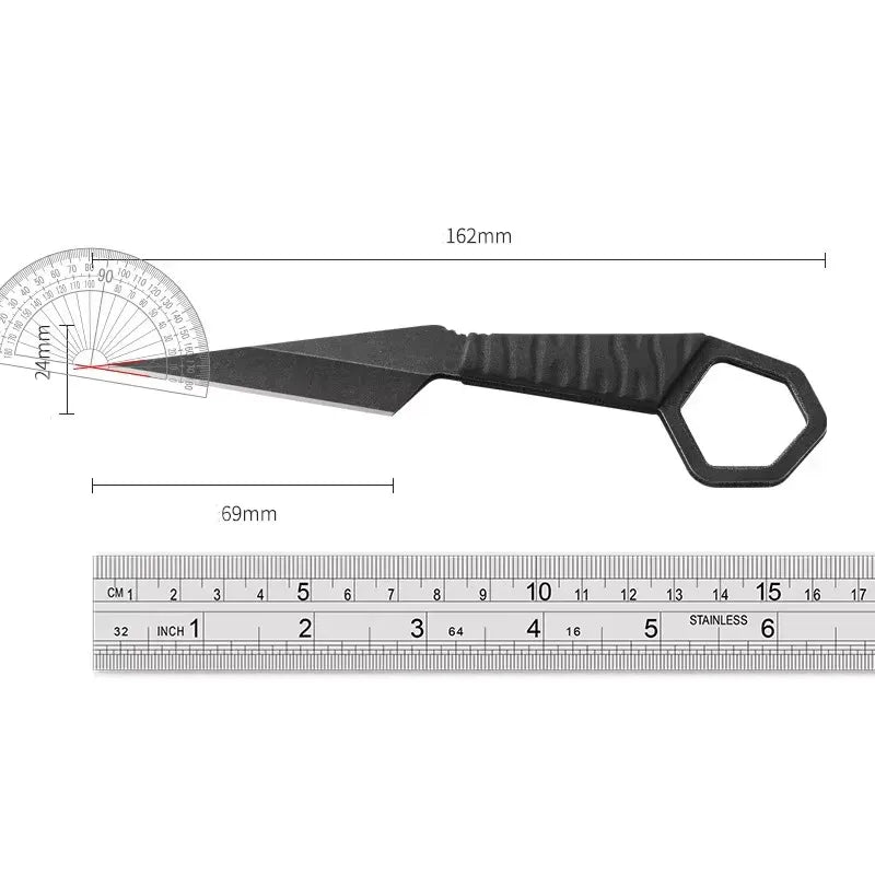 Mini Self-Defense Straight Knife – High-Hardness Outdoor Blade