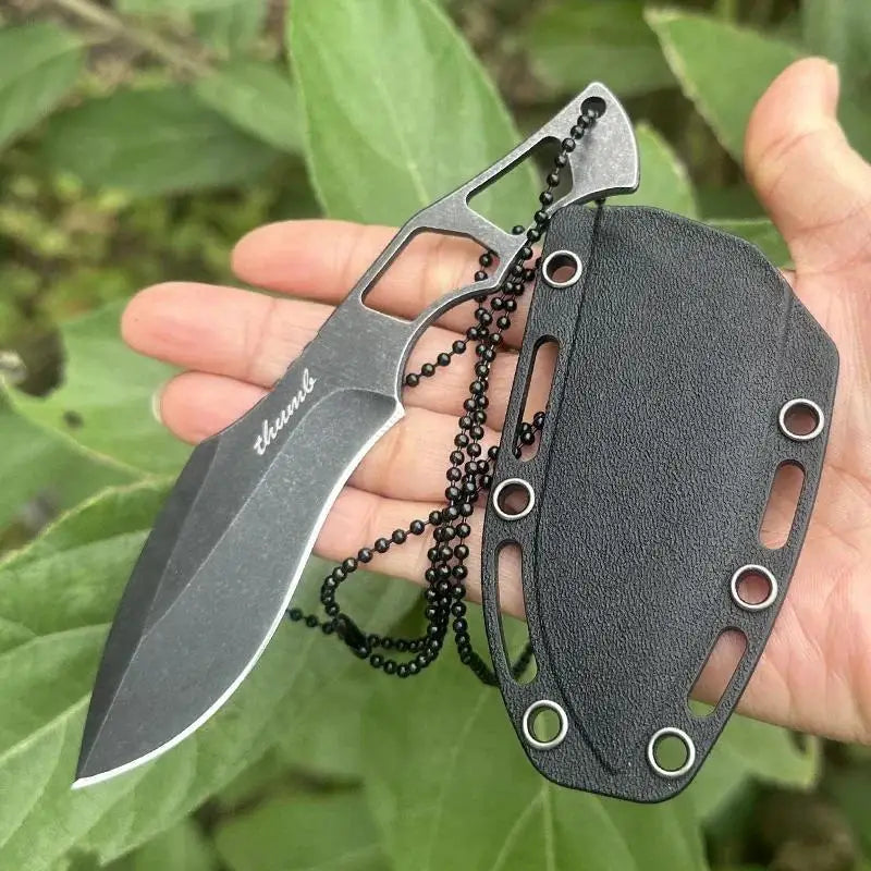 440C Steel Mini Necklace Knife – CNC Precision EDC Blade