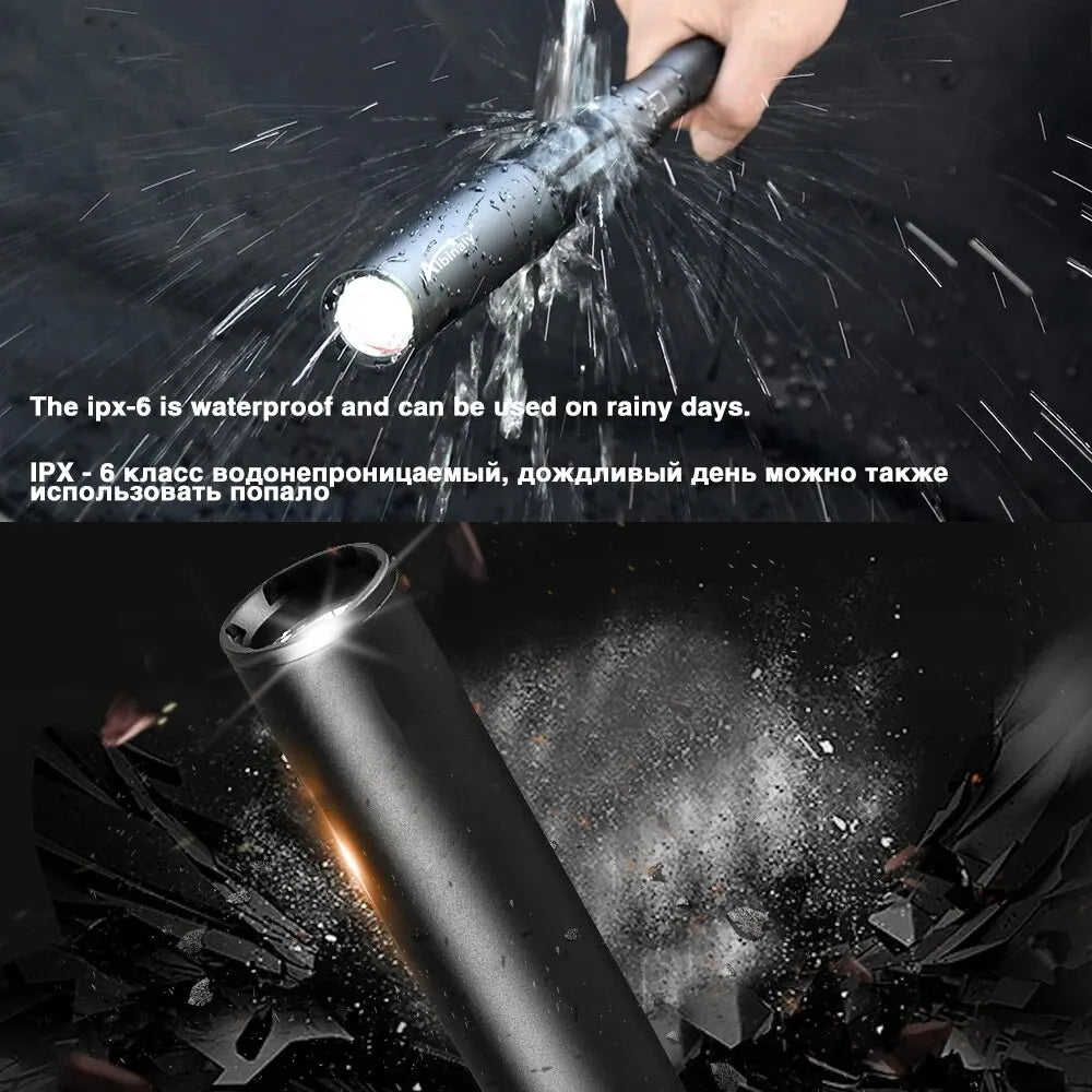 T6 LED Waterproof Baseball Bat Flashlight – Multi-Function Self-Defense Torch