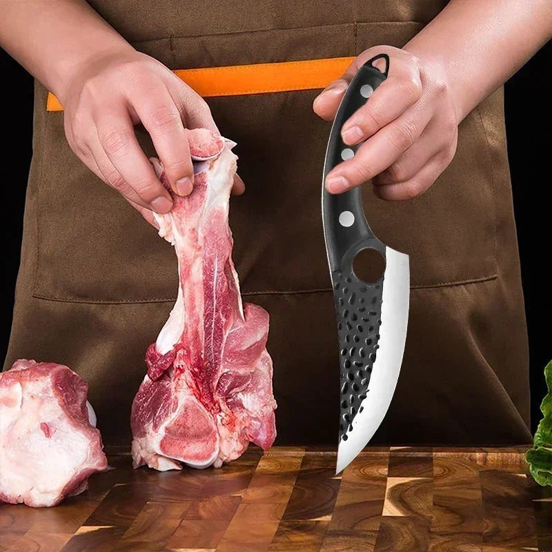 Professional Kitchen Knife Boning Knives Meat Cleaver Vegetables Cutter Handmade Forged Butcher Knife Household Chef Cook Knife