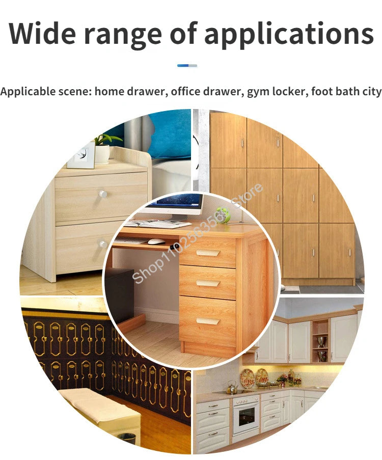 Smart Wood Door Lock Keyless Invisible Electronic Lock IC Card NFC TTlock App Unlock Cabinet Locker Furniture Drawer Smart Locks
