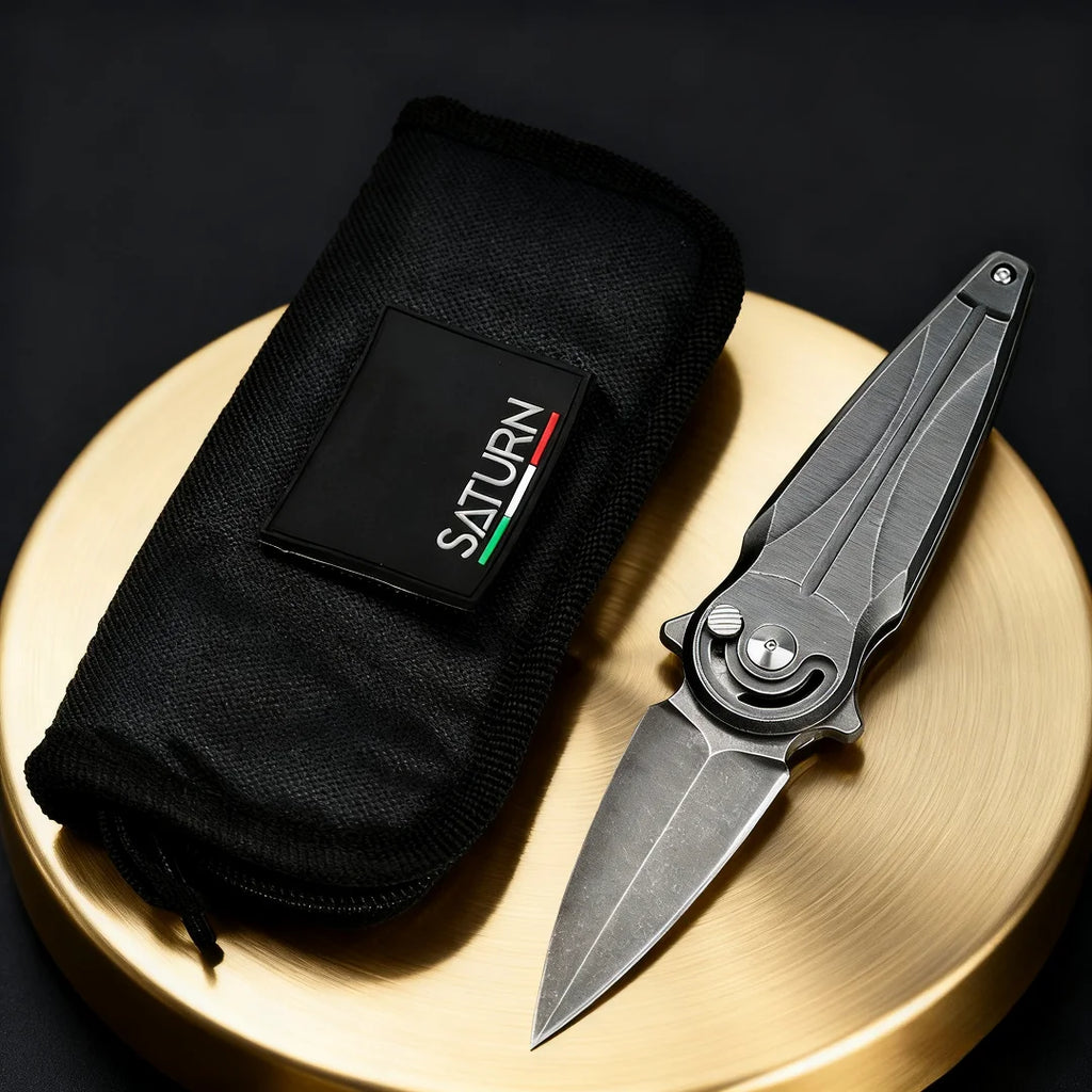 FX-551- Golden Cicada N690 steel Folding Knife, Portable mini knife, Emergency rescue tool, pocket knife, sharp fruit knife