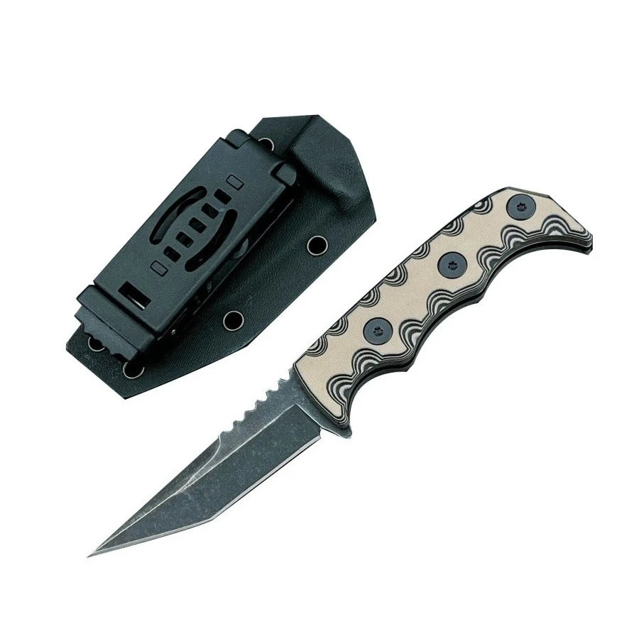 7Cr13MoV Rescue Survival Knife – G10 Handle, Fixed Blade with Sheath