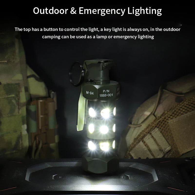 Outdoorcampingledlighttacticalm84grenadedummysurvivalstrobelampimitationmodelcos...