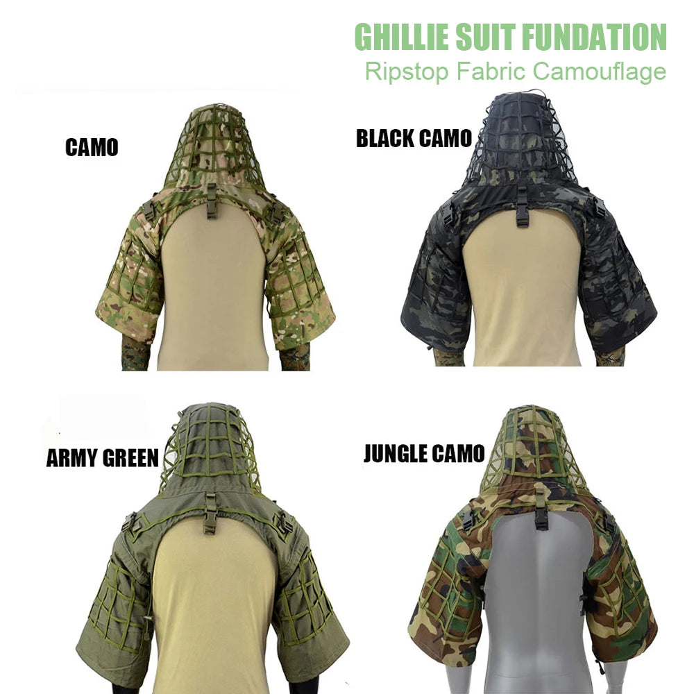 Ghilliesuitfoundation, Ghillieponcho, Camouflagehuntingghilliebase...
