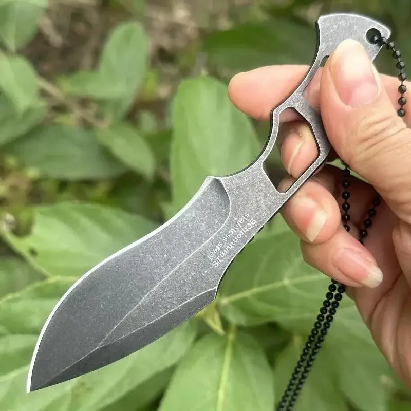 440C Steel Mini Necklace Knife – CNC Precision EDC Blade