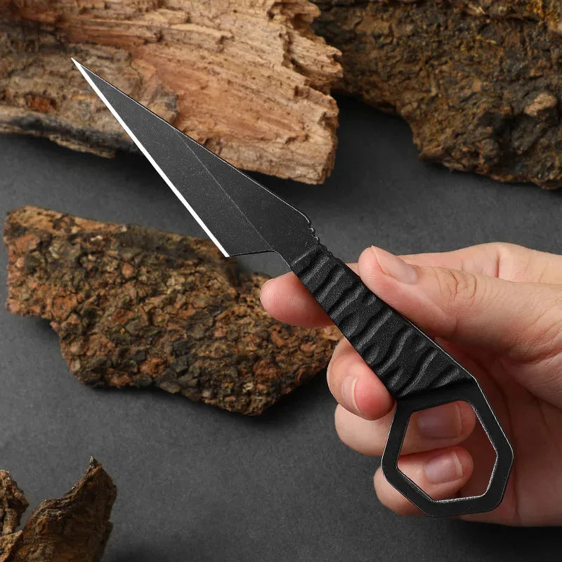 Mini Self-Defense Straight Knife – High-Hardness Outdoor Blade