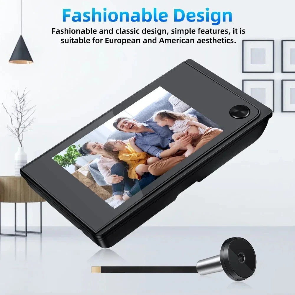 3.5" LCD Smart Digital Door Peephole Camera – 120° Wide Angle, CE Certified