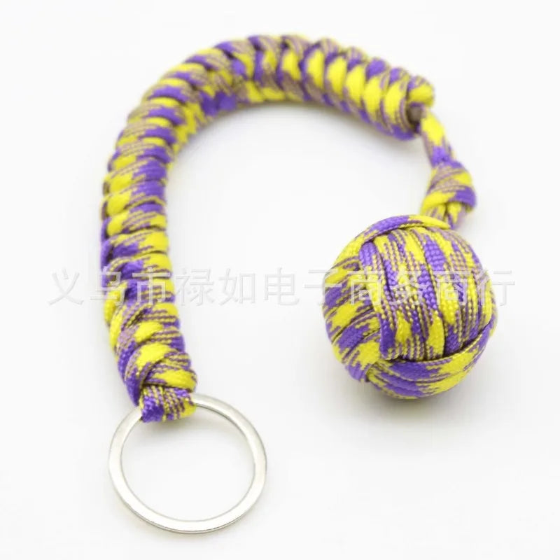 Emergencyescapeparachuteropewovensteelballself-defenseballhandwovenmultifunction...