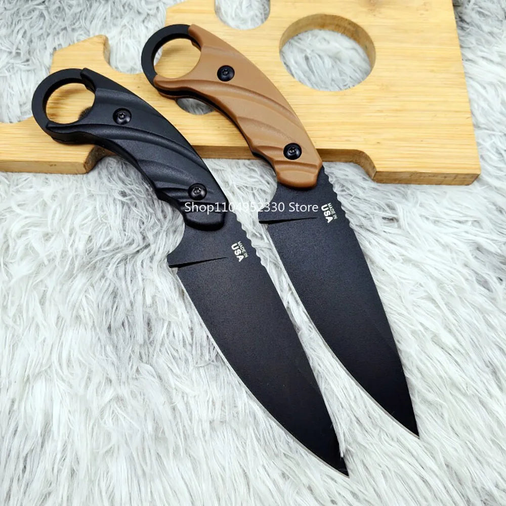 CUT Camping Hiking Fishing Essential Outdoor Adventure Portable Straight Knife Durable Ergonomics Handle Jungle Survival Knives