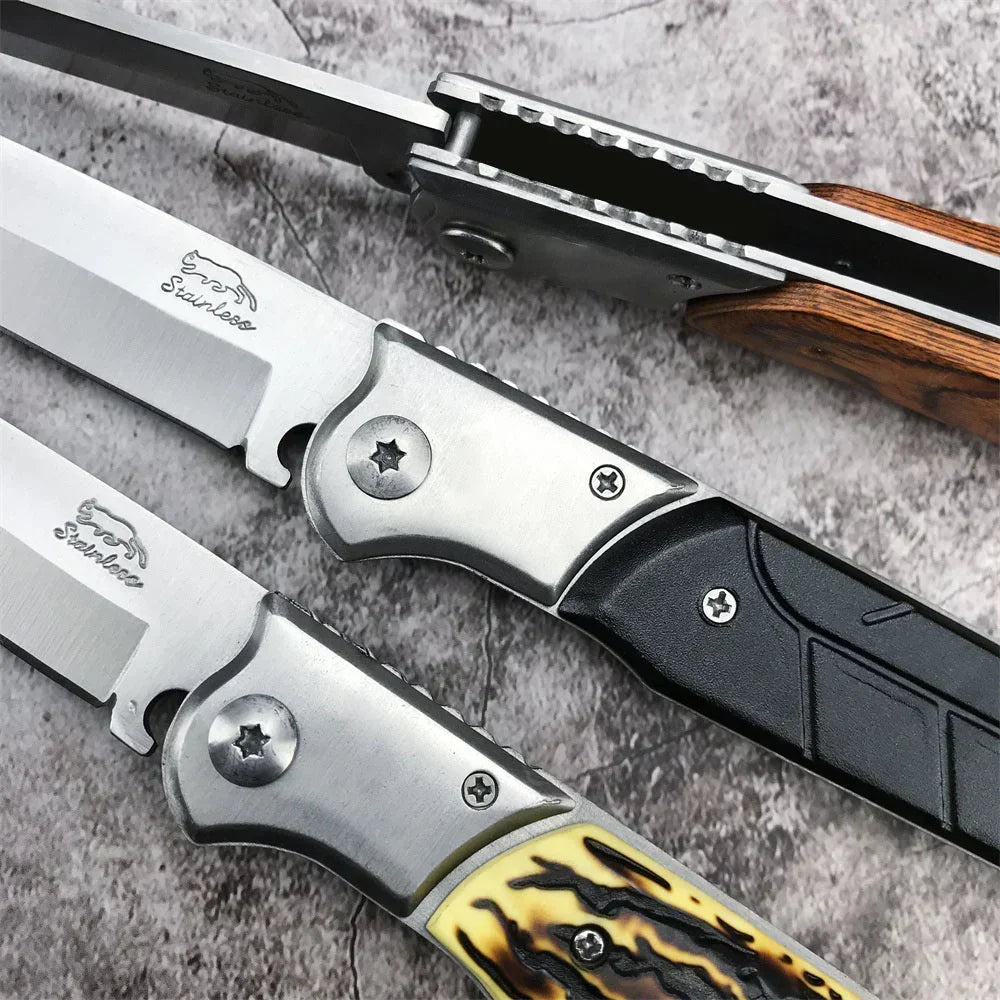 Outdoorhikingself-defensefoldingknife, Highhardnessstainlesssteelblade...