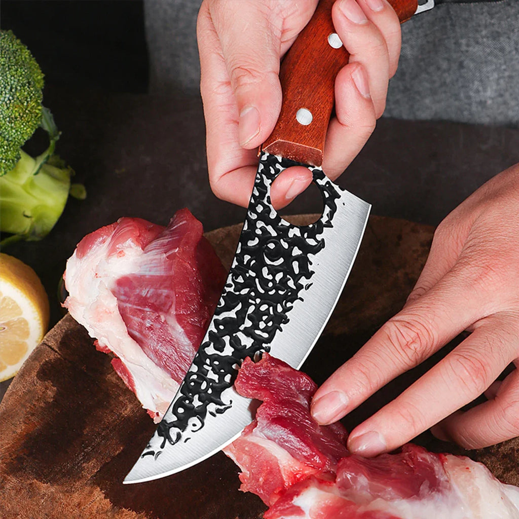 Handmade Forged Boning Knife – Professional Kitchen Cleaver
