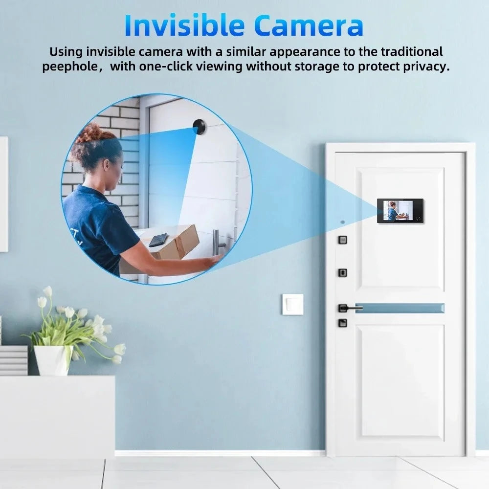 3.5" LCD Smart Digital Door Peephole Camera – 120° Wide Angle, CE Certified