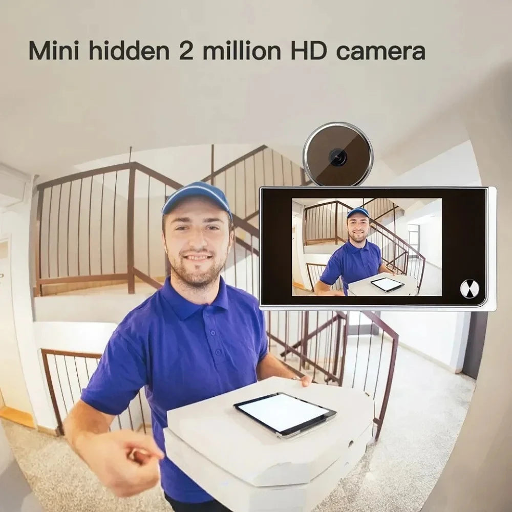 3.5" LCD Smart Digital Door Peephole Camera – 120° Wide Angle, CE Certified