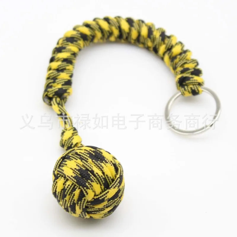 Emergencyescapeparachuteropewovensteelballself-defenseballhandwovenmultifunction...