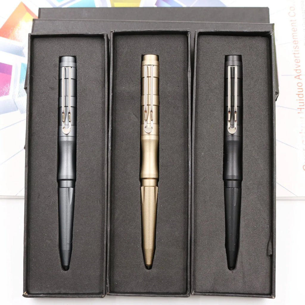 Aviation Aluminum Tactical Self-Defense Pen – EDC Security Tool with Gift Box