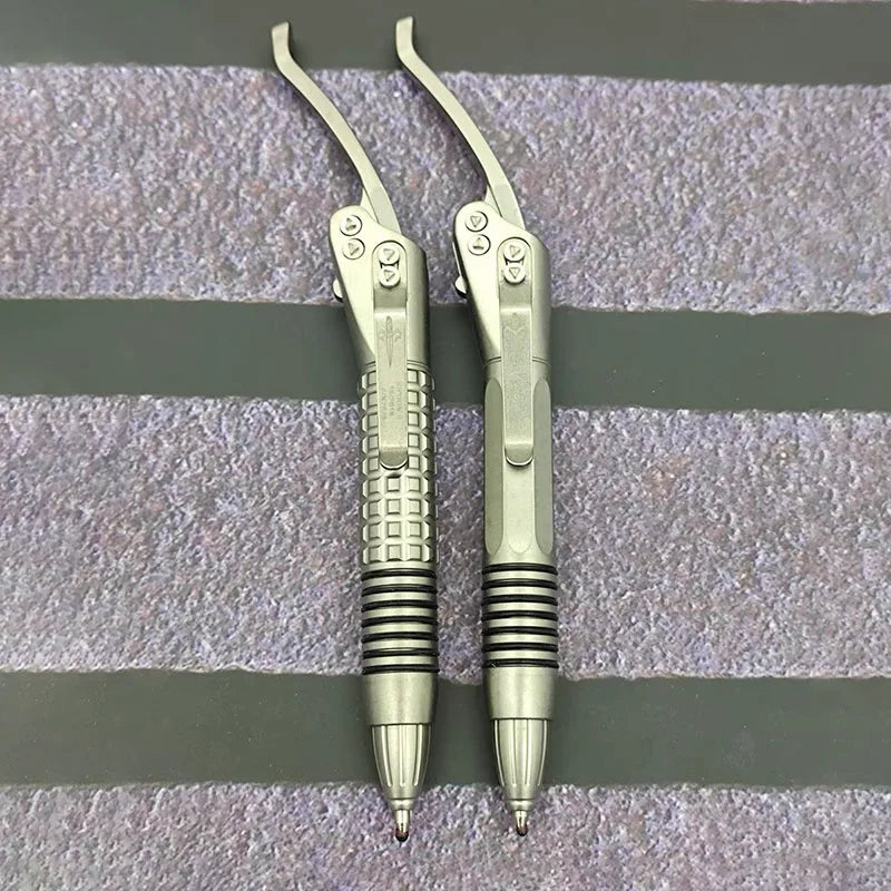 Microtech TC4 Titanium Alloy Tactical Pen – G2 Refill, EDC Self-Defense
