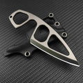 440C Steel Pocket EDC Knife – ABS Sheath, Compact Fixed Blade