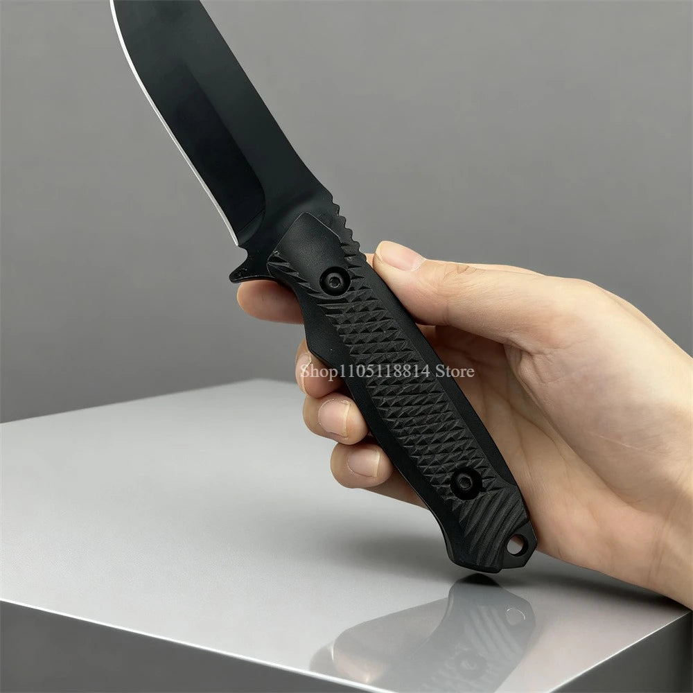 Outdoor Rock Climbing Camping Straight Knife Hunting Fishing Portable Seal Outdoor Leisure Mountain Climbing Hand Knives