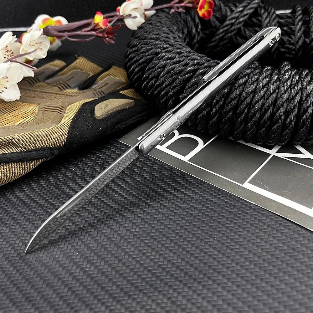 5Cr13Mov Folding Jungle Knife – Tactical Self-Defense Blade