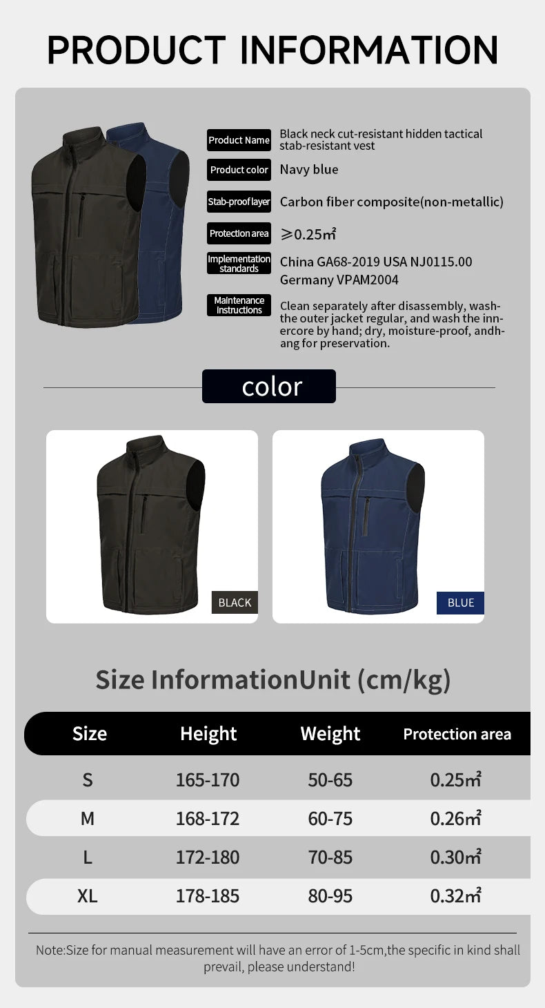 Selfdefenseequipmenttacticalarmorstabproofclothingself-defenseknifeproofclothing...