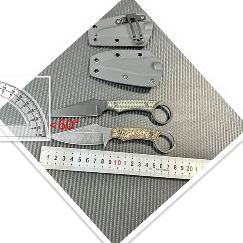 Carbon Steel Claw Knife – Tactical Fixed Blade Outdoor Knife
