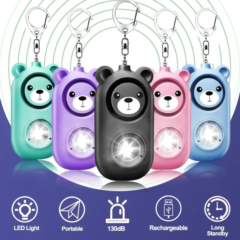 Personalselfdefensealarm130dbselfdefensesirensafetyalarmforwomengirlpersonalkeyc...